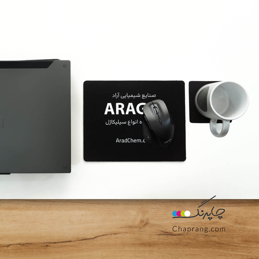 ست پد زیرلیوانی و پد موس با چاپ طرح دلخواه